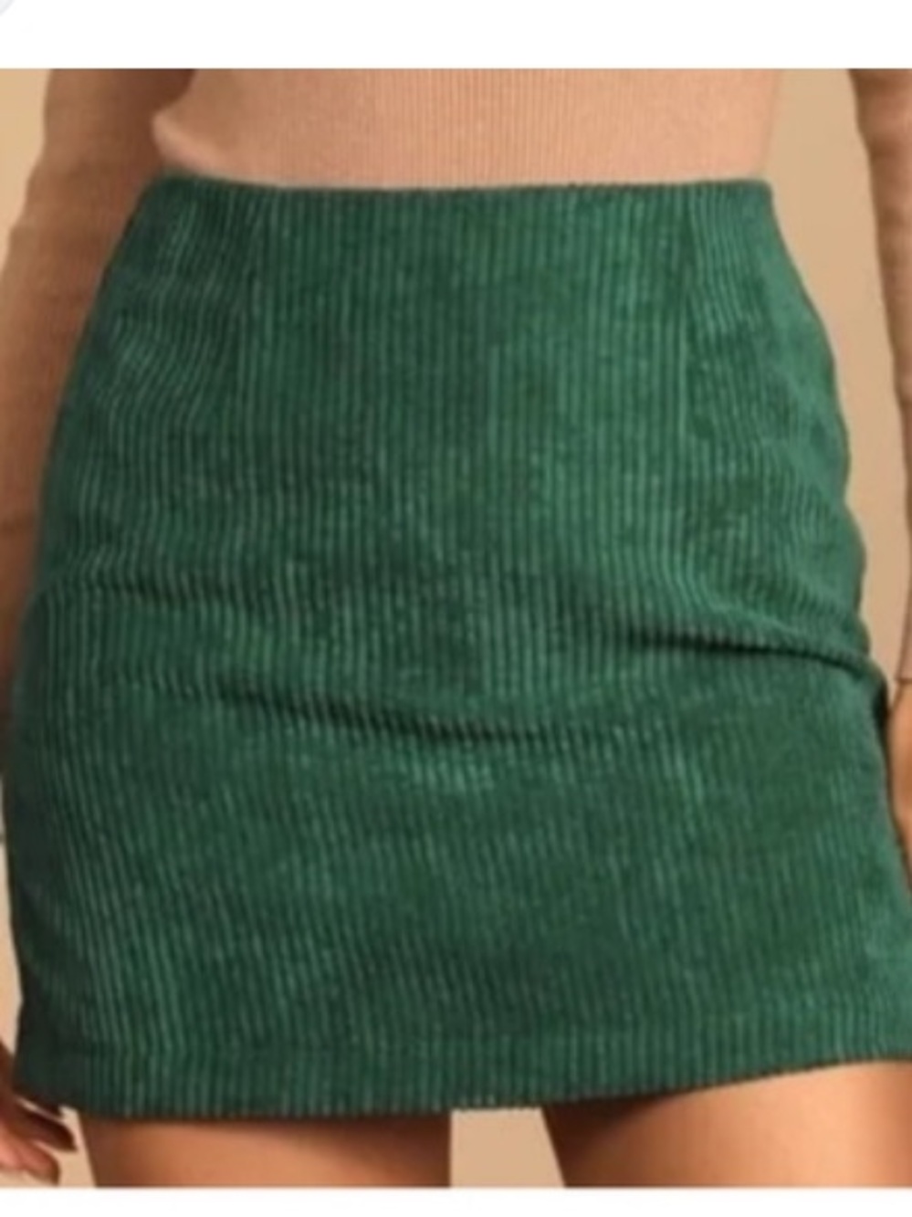 Lulu’s green corduroy mini skirt-Women’s size M-NWT - Picture 1 of 5